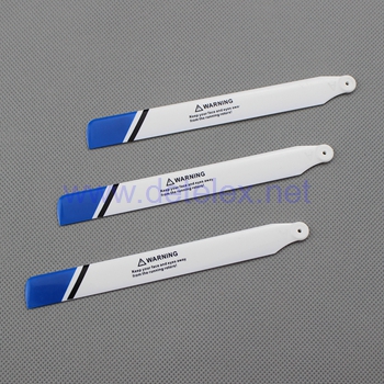 XK-K123 AS350 wltoys V931 helicopter parts main blades (blue-white) - Click Image to Close